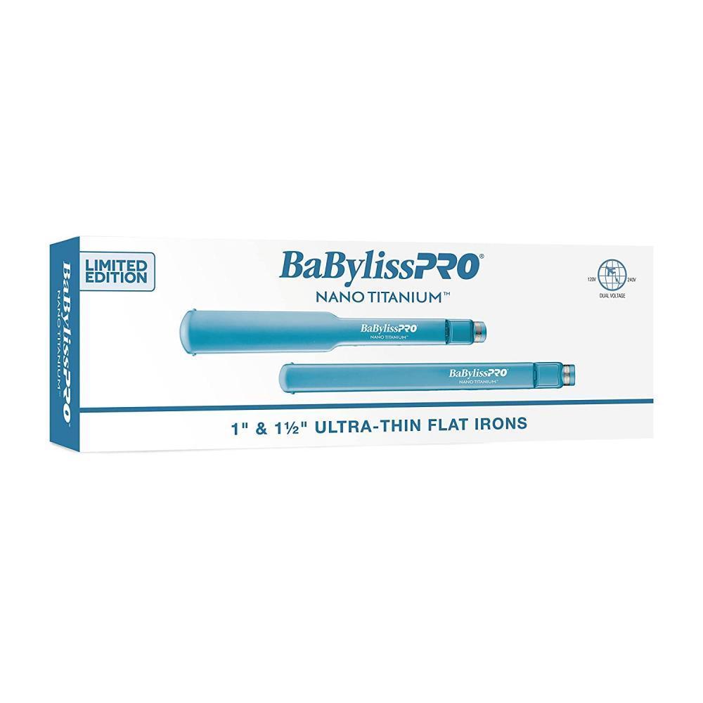BaBylissPRO™ - Nano Titanium Combo de planchas ultradelgadas de 1" y 1 ½"