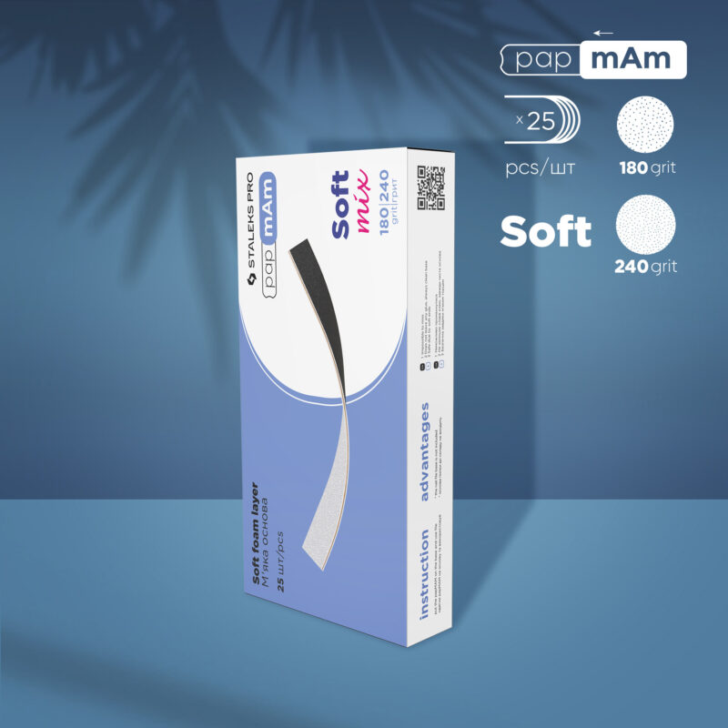 Abrasivos desechables blandas de doble cara papmAm Mix para la lima recta grano 180/240