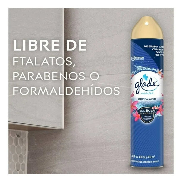 Aromatizante de ambiente Glade odisea azul en aerosol 400 ml
