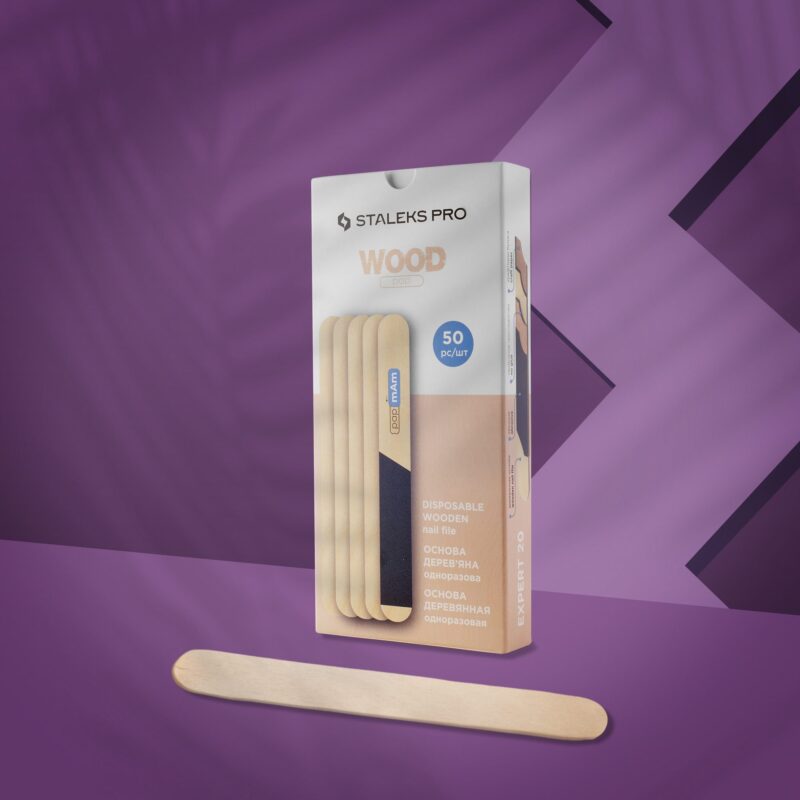 Lima recta desechable de madera