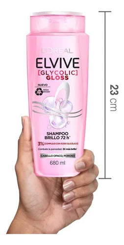 Shampoo Brillo 72 horas 680 ML