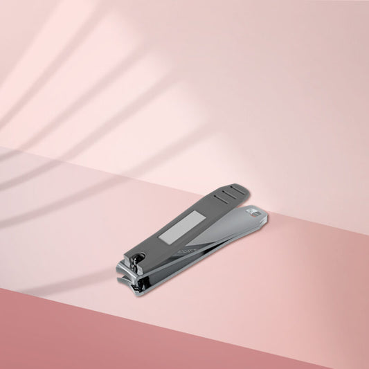 Cortauñas chico con lima, de mango negro mate BEAUTY & CARE 50