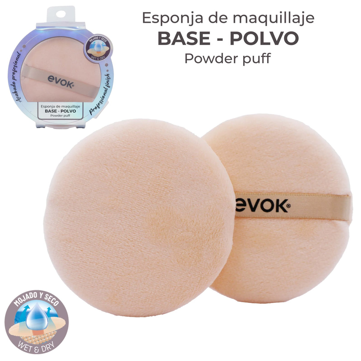 Esponja maquillaje para base y polvo