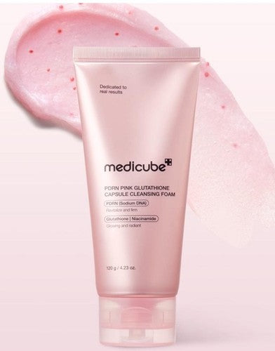 Limpiador en espuma de glutatión rosa Medicube PDRN revitalizante y radiante 4,23 oz