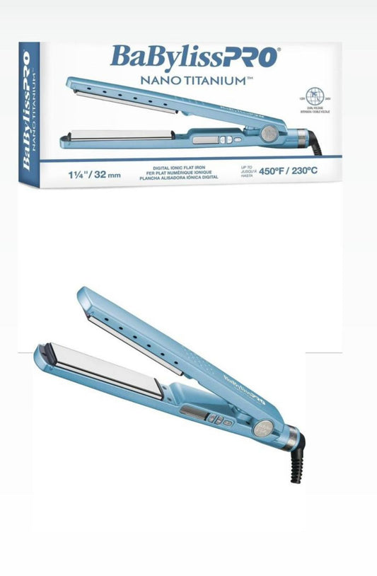 BABYLISSPRO PLANCHA NANO TITANIUM 1¼" 450°F