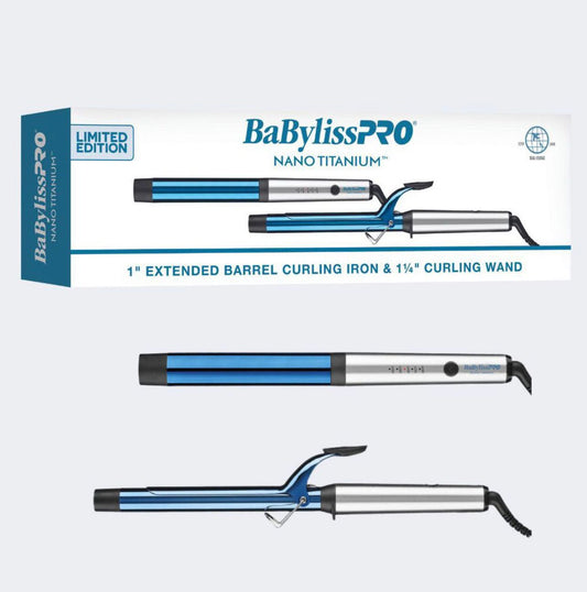 Rizador profesional Nano Titanium con barril extendido perfecto para cabello más largo