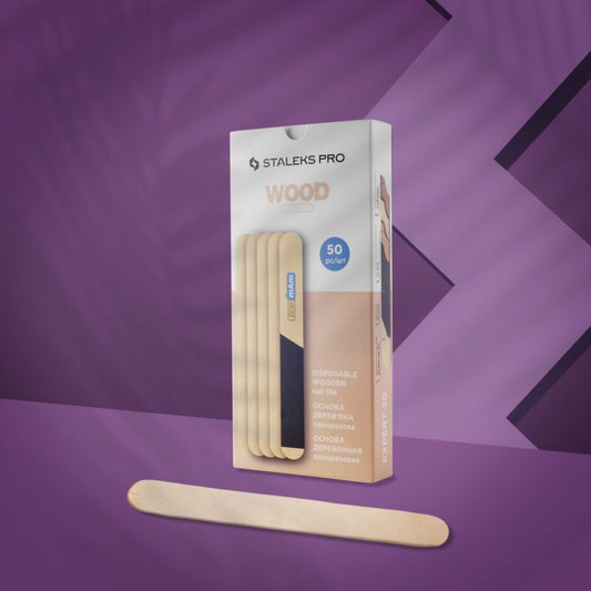 Lima recta desechable de madera
