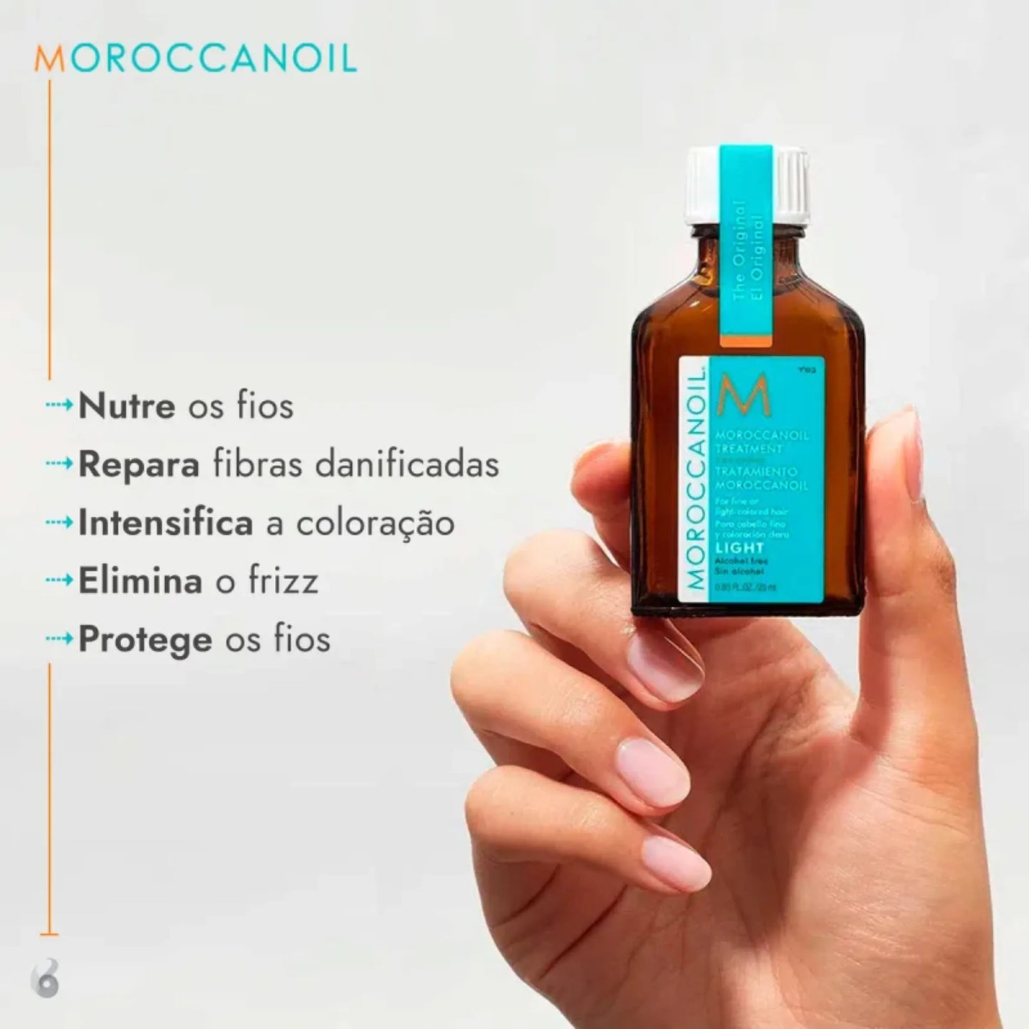Aceite de acabado capilar original Moroccanoil 25 ml
