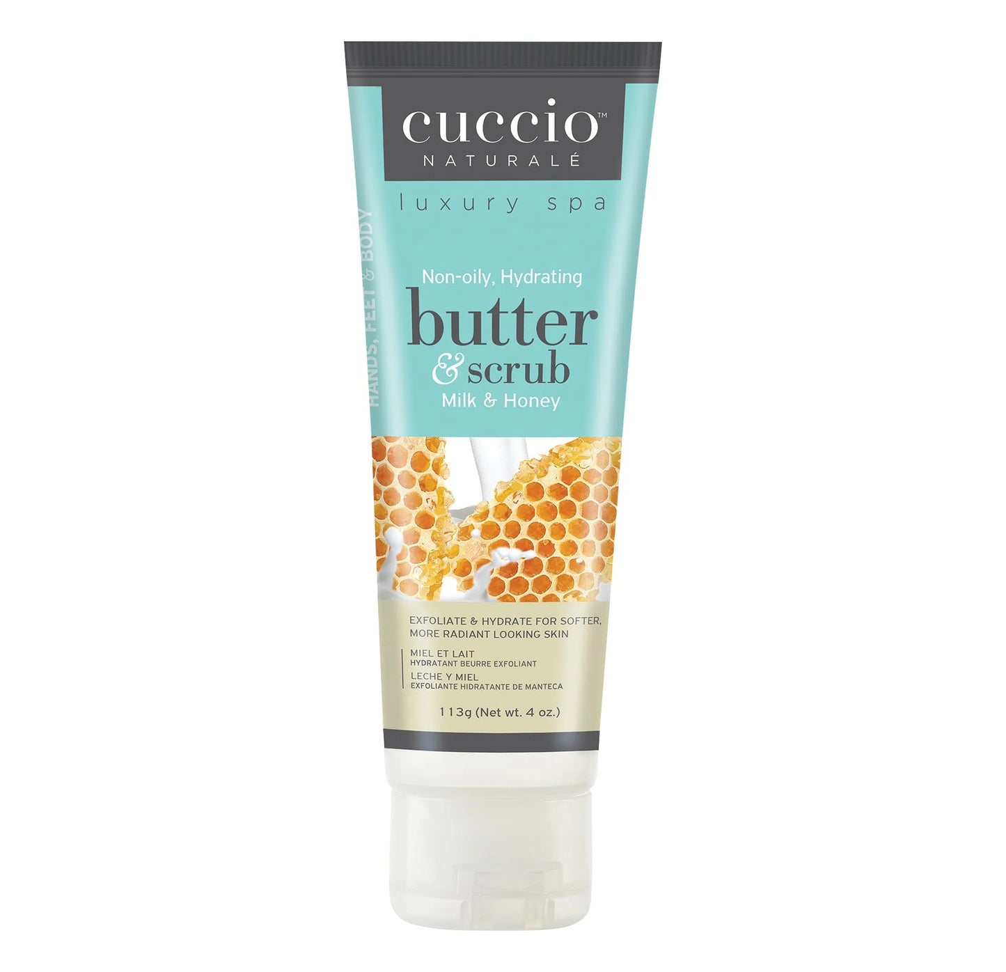Exfoliante de leche y miel Cuccio 113 g