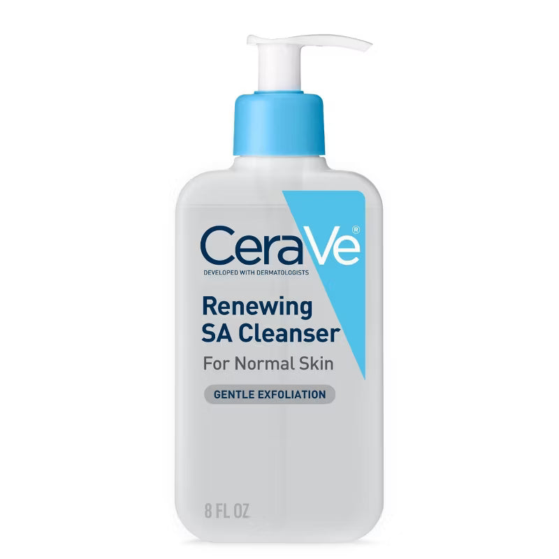 Limpiador facial CeraVe SA con ácido salicílico, ácido hialurónico y niacinamid