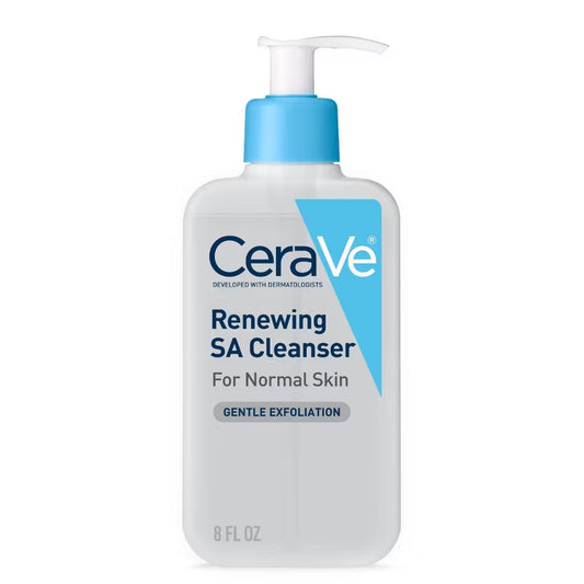 Limpiador facial CeraVe SA con ácido salicílico, ácido hialurónico y niacinamid