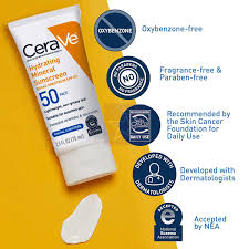 Loción facial hidratante mineral con protector solar SPF 50