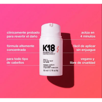 Mascarilla capilar reparadora molecular sin enjuague K18