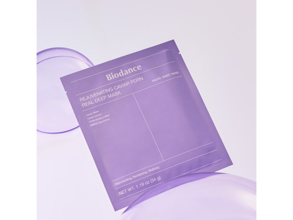 Biodance - Mascarilla Rejuvenecedora Profunda de Caviar y PDRN - Lujosa mascarilla de hidrogel con caviar