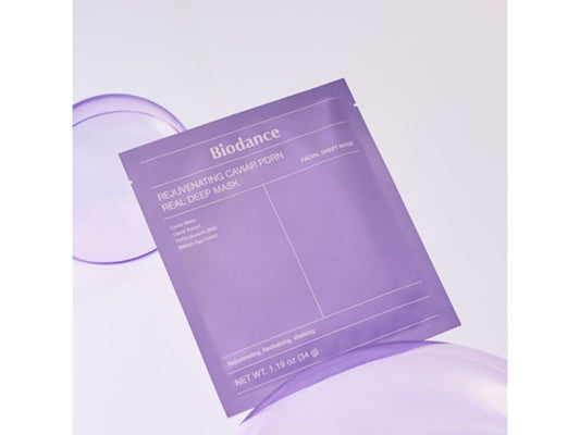 Biodance - Mascarilla Rejuvenecedora Profunda de Caviar y PDRN - Lujosa mascarilla de hidrogel con caviar