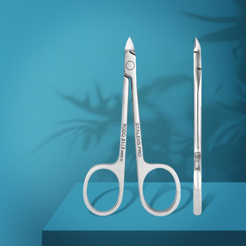 Tijeras podológicas estilo alicate para cutículas y callos PODO 21 7 mm
