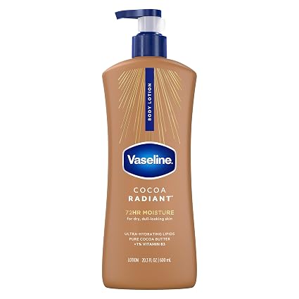 Vaseline Loción corporal de cuidado intensivo Cocoa Radiant para piel seca